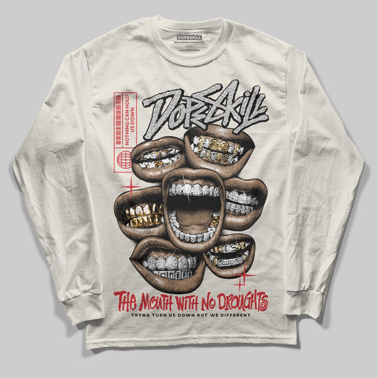 Jordan 1 Retro High OG “Sail” DopeSkill Long Sleeve T-Shirt The Mouth With No Droughts Graphic Streetwear