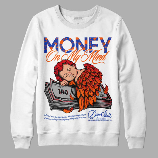 Dunk Low Futura Orange Blaze DopeSkill Sweatshirt MOMM Graphic Streetwear - White