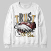 Jordan 12 Retro 'Taxi' 2025 DopeSkill Sweatshirt Trust No One Graphic Streetwear - White 