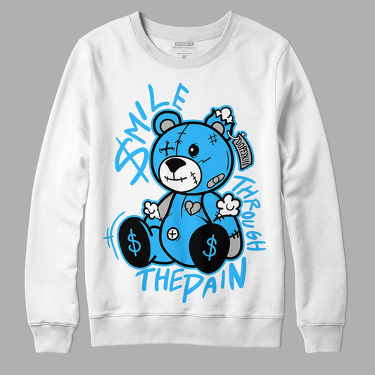 Jordan 2 Low "University Blue" DopeSkill Sweatshirt BEAN Graphic Streetwear - White