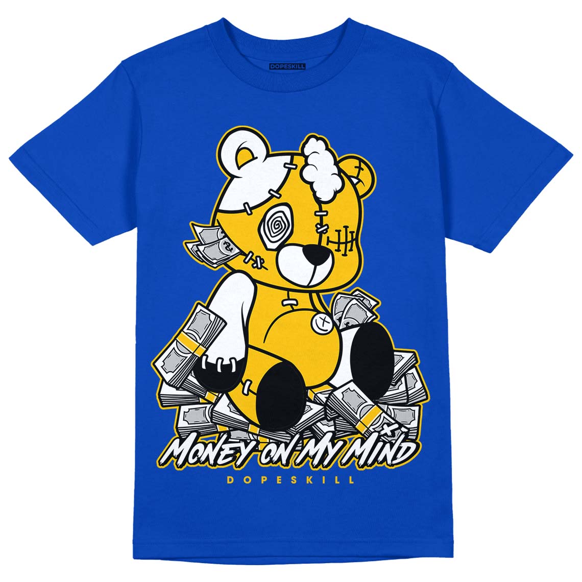 Jordan 14 “Laney” DopeSkill Varsity Royal T-Shirt MOMM Bear Graphic Streetwear