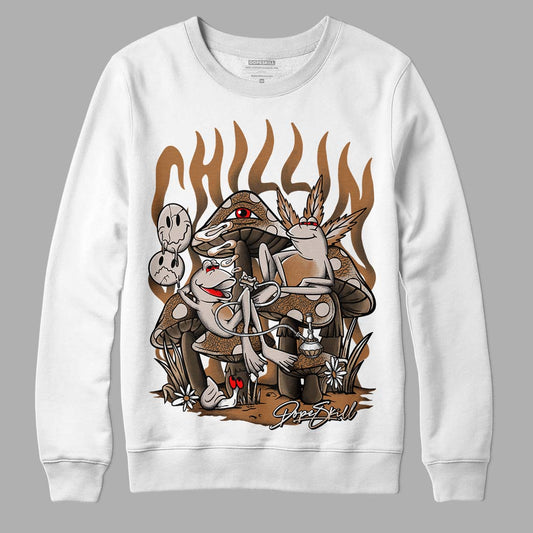 Jordan 3 Retro Palomino DopeSkill Sweatshirt Chillin Graphic Streetwear - White