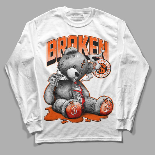 MSCHF Super Normal 2 Orange Milk DopeSkill Long Sleeve T-Shirt Sick Bear Graphic Streetwear - White