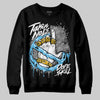 Jordan 2 Low "University Blue" DopeSkill Sweatshirt Takin No L's Graphic Streetwear - Black