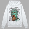 Jordan 3 "Green Glow" DopeSkill Hoodie Sweatshirt Never Stop Hustling Graphic Streetwear - White 