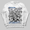 Jordan 9 Retro 'Flint Grey' 2026 DopeSkill Long Sleeve T-Shirt Distorted Realms Graphic Streetwear - White