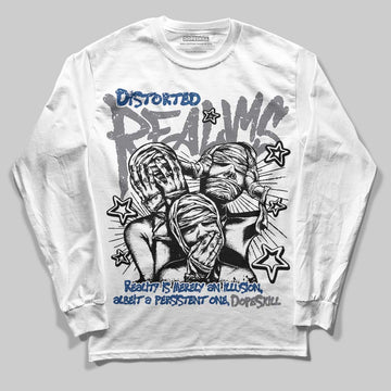 Jordan 9 Retro 'Flint Grey' 2026 DopeSkill Long Sleeve T-Shirt Distorted Realms Graphic Streetwear - White