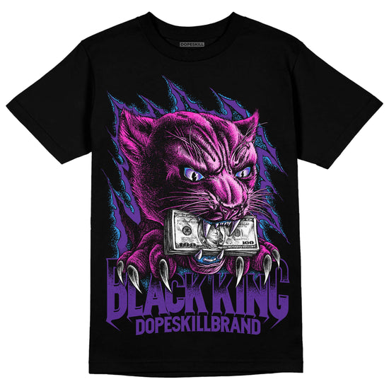 PURPLE Sneakers DopeSkill T-Shirt Black King Graphic Streetwear - Black