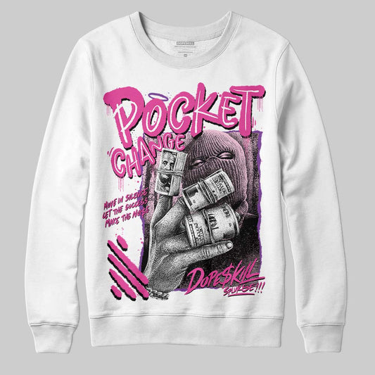 ‘Dunk Low GS 'Triple Pink' DopeSkill Sweatshirt Pocket Change Graphic Streetwear - White