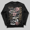 Nike Air Force 1 Low Canvas “Linen” DopeSkill Long Sleeve T-Shirt Side Hustle Graphic Streetwear - Black