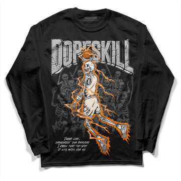 Dunk Low Cool Grey DopeSkill Long Sleeve T-Shirt Thunder Dunk Graphic Streetwear - Black