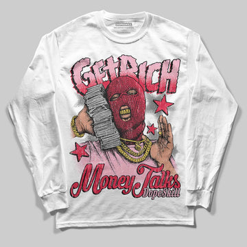 Dunk Low Valentine's Day (2026) DopeSkill Long Sleeve T-Shirt Get Rich Graphic Streetwear - White