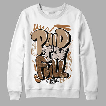 Jordan 3 Retro Palomino DopeSkill Sweatshirt New Paid In Full Graphic Streetwear - White