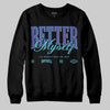 Jordan 8 Retro 'Aqua' 2025 DopeSkill Sweatshirt Better Myself Graphic Streetwear - Black