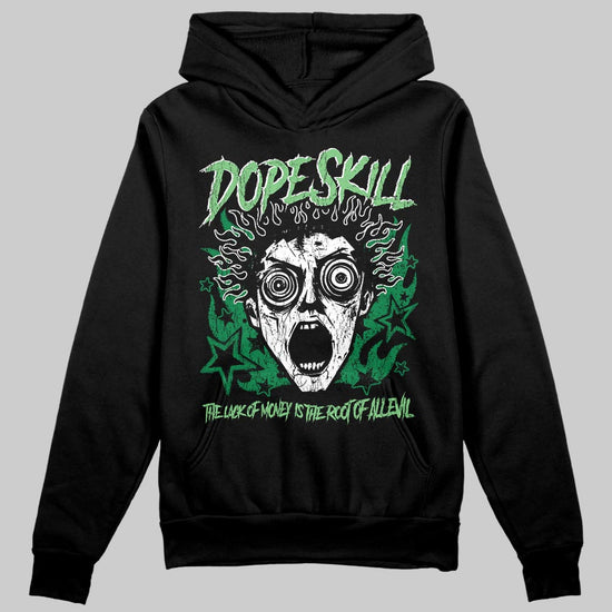 Green Sneakers DopeSkill Hoodie Sweatshirt Root of Evil Graphic Streetwear - Black
