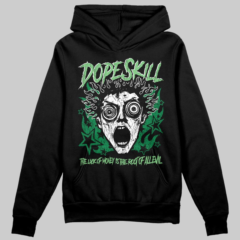 Green Sneakers DopeSkill Hoodie Sweatshirt Root of Evil Graphic Streetwear - Black