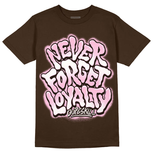 Jordan 11 Retro Neapolitan DopeSkill Velvet Brown T-shirt Never Forget Loyalty Graphic Streetwear