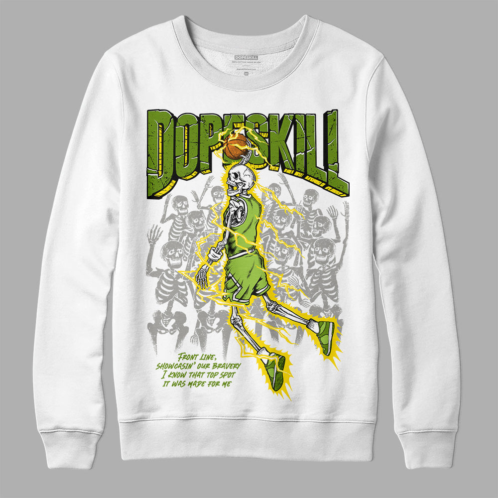 Dunk Low 'Chlorophyll' DopeSkill Sweatshirt Thunder Dunk Graphic Streetwear - White 