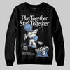 Jordan 4 WMNS 'Forget Me Not' DopeSkill Sweatshirt Play together, Stay together Graphic Streetwear - Black
