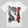 Jordan 9 Retro Gym Red DopeSkill T-Shirt Trust God Graphic Streetwear - White