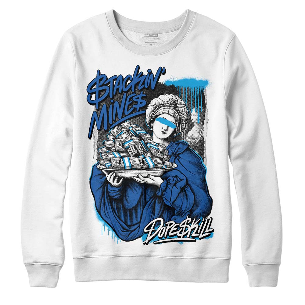 Jordan 11 Low “Space Jam” DopeSkill Sweatshirt Stackin Mines Graphic Streetwear - White