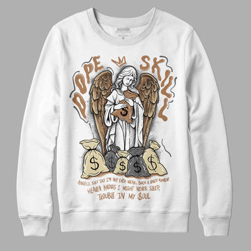 Jordan 6 WMNS Gore-Tex Brown Kelp DopeSkill Sweatshirt Angels Graphic Streetwear - White 