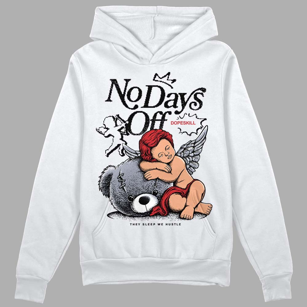 Jordan 4 “Bred Reimagined” DopeSkill Hoodie Sweatshirt New No Days Off Graphic Streetwear - White