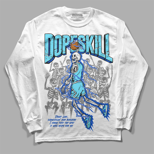 Dunk Low Argon DopeSkill Long Sleeve T-Shirt Thunder Dunk Graphic Streetwear - White