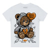 Dunk Low Cool Grey DopeSkill Toddler Kids T-shirt Broken Bear Graphic Streetwear - WHite 