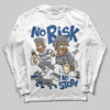 Jordan 9 Retro 'Flint Grey' 2026 DopeSkill Long Sleeve T-Shirt No Risk No Story Graphic Streetwear - White 