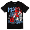 Jordan 9 Powder Blue DopeSkill T-Shirt Drip'n Never Tripp'n Graphic Streetwear - Black