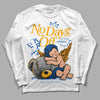 Dunk Blue Jay and University Gold DopeSkill Long Sleeve T-Shirt New No Days Off Graphic Streetwear - White