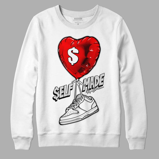 Dunk Low ‘Pure Platinum’ DopeSkill Sweatshirt Self Made Graphic Streetwear - White