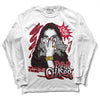 Jordan 1 Retro High '85 OG Metallic Burgundy DopeSkill Long Sleeve T-Shirt NPC Graphic Streetwear - WHite