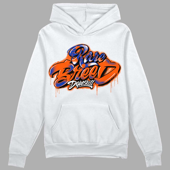 Dunk Low Futura Orange Blaze DopeSkill Hoodie Sweatshirt Rare Breed Type Graphic Streetwear - White