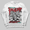 Jordan 3 Mexico 'El Vuelo' DopeSkill T-Shirt Long Sleeve T-Shirt Distorted Realms Graphic Streetwear - White