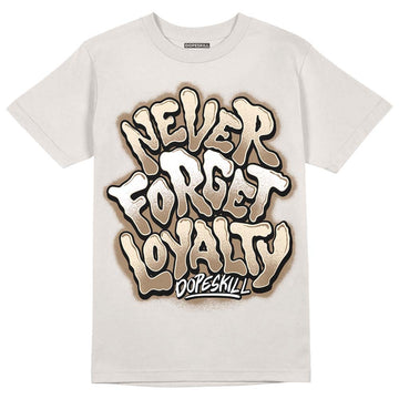 Jordan 5 SE “Sail” DopeSkill Sand T-shirt Never Forget Loyalty Graphic Streetwear