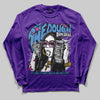 PURPLE Sneakers DopeSkill Long Sleeve T-Shirt The Dough Graphic Streetwear - Purple