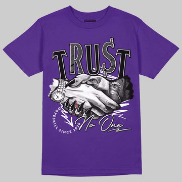 PURPLE Sneakers DopeSkill Purple T-shirt Trust No One Graphic Streetwear 