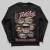 Jordan 40 “Dusty Rose” DopeSkill Long Sleeve T-Shirt The Mouth With No Droughts Graphic Streetwear - Black