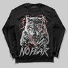 Jordan 12 Black Wolf Grey DopeSkill Long Sleeve T-Shirt No Fear Graphic Streetwear - Black