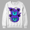 Jordan 6 "Aqua" DopeSkill Sweatshirt New Double Bear Graphic Streetwear - White 