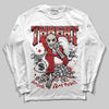 Adidas Samba OG ‘Talchum Pack ‑ Scarlet’ DopeSkill Long Sleeve T-Shirt Threat Graphic Streetwear - White