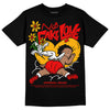 Red Sneakers DopeSkill T-Shirt No Fake Love Graphic Streetwear - Black