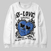 Awake NY x Jordan 5 Retro 'Black Racer Blue' DopeSkill Sweatshirt Crying Heart Graphic Streetwear - White