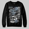Jordan 40 “Blue Suede” DopeSkill Sweatshirt Side Hustle Graphic Streetwear - Black