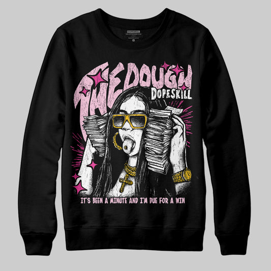 Pink Sneakers DopeSkill Sweatshirt The Dough Graphic Streetwear - Black