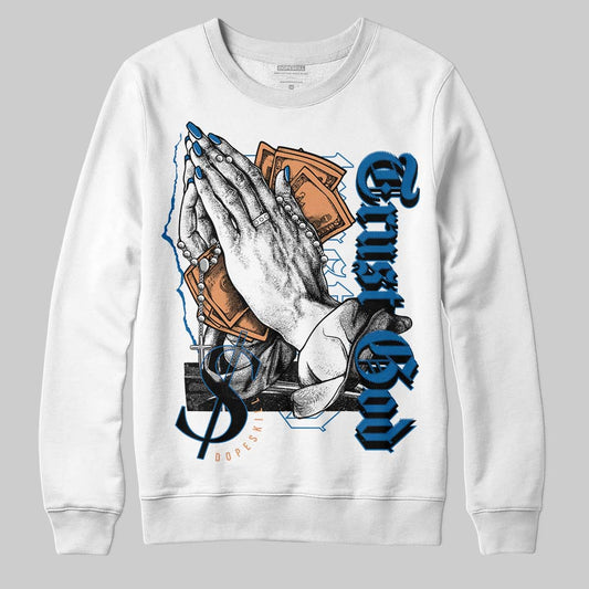 Jordan 3 Retro Wizards DopeSkill Sweatshirt Trust God Graphic Streetwear - White