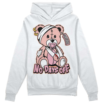 Jordan 11 Low “Legend Pink” DopeSkill Hoodie Sweatshirt Hurt Bear Graphic Streetwear - White