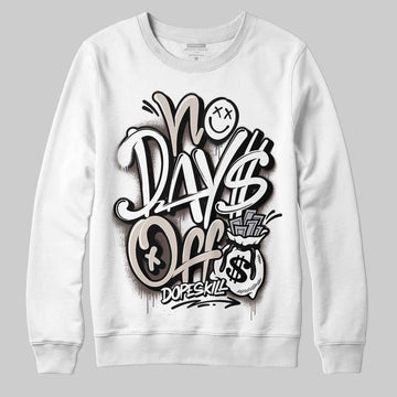 Adidas Samba OG White Black Clear Granite DopeSkill Sweatshirt No Days Off Graphic Streetwear - White